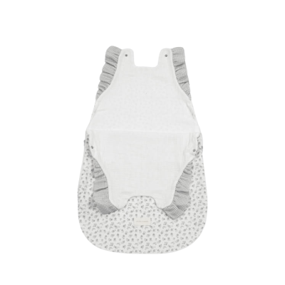 Saco Dormir Verano Little Bloom FLor Gris TOG 0,5