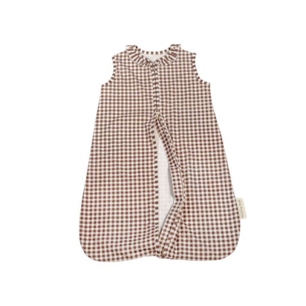 Saco Dormir Verano Praliné Vichy Rayas/Vichy Moka TOG 0,5