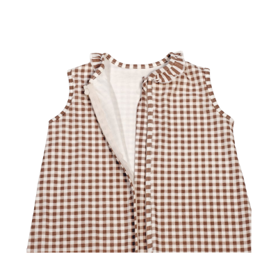 Saco Dormir Verano Praliné Vichy Rayas/Vichy Moka TOG 0,5
