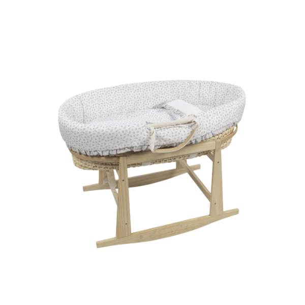 Vestidura Moisés Little Bloom Flor GRis TOG 2,5