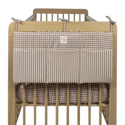 Organizador Cuna Praliné Vichy/Rayas Moka