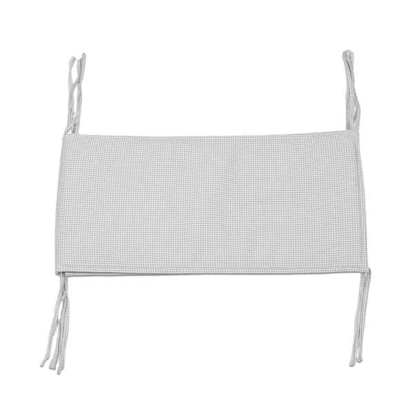 Protector Cuna 120x60 Cm Little Bloom Vichy Gris