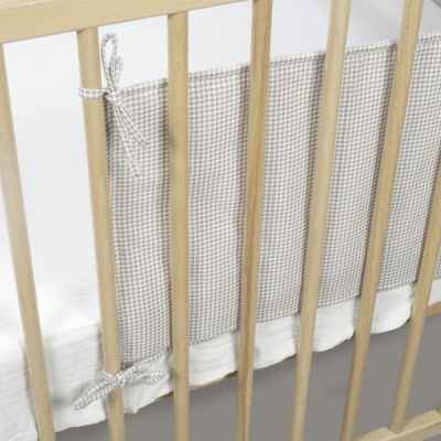 Protector Cuna 120x60 Cm Little Bloom Vichy Gris