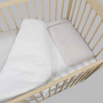 Edredón + Sábana Bajera + Almohada Cuna 120x60 Cm Little Bloom Vichy Gris Tog 2,5