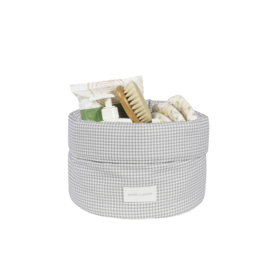 Cestito Home Little Bloom Vichy Gris