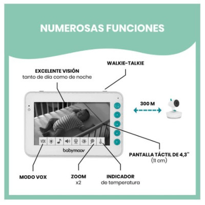 Vigilabebés de video motorizado YOO-Moov