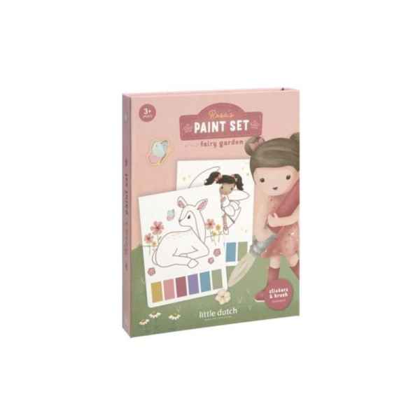 Set De Pintura Agua Rosa Fairy Garden