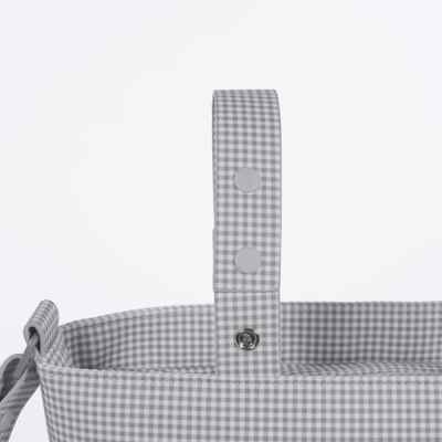 Bolsa Crossbody Piel Little Bloom Vichy Gris