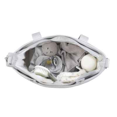 Bolsa Crossbody Piel Little Bloom Vichy Gris