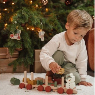 Tren Apilable Navidad Little Dutch