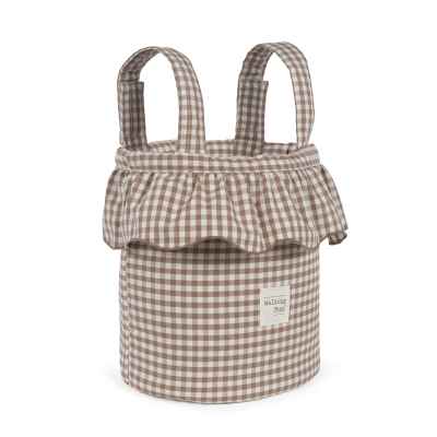 Bolso Bucket Praliné Vichy Matcha