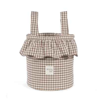 Bolso Bucket Praliné Vichy Matcha