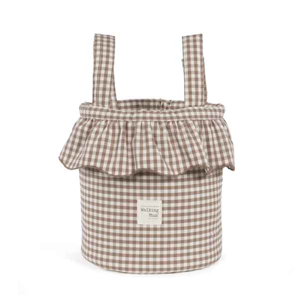 Bolso Bucket Praliné Vichy Matcha