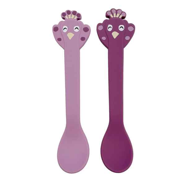 Pack 2 Cucharas Silicona Peacock