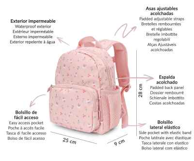 Mochila Infantil Blossom Birds