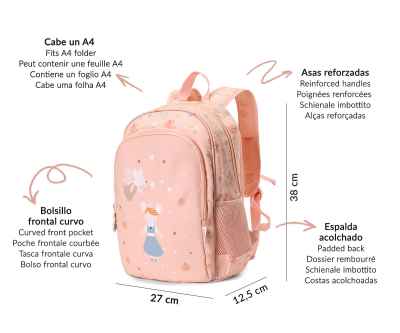Mochila Mediana Mouse Fairies + Llavero