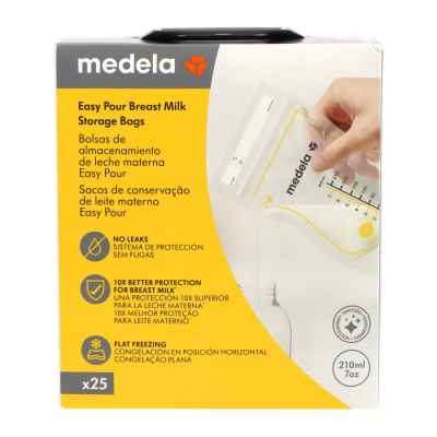 25 Bolsas de Almacenamiento de Leche Medela