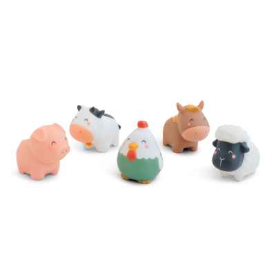 Set De 5 Juguetes De Baño "Funny Farm"