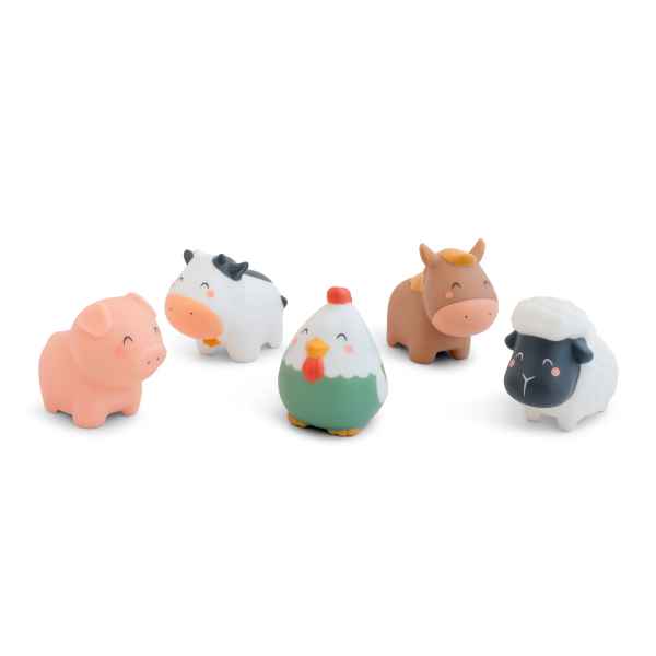 Set De 5 Juguetes De Baño "Funny Farm"