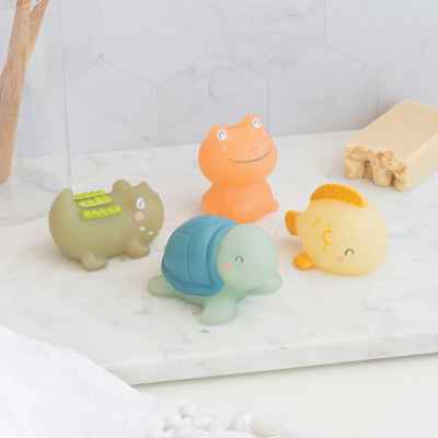 Set de 4 juguetes de baño "Tropicool" - Termosensibles