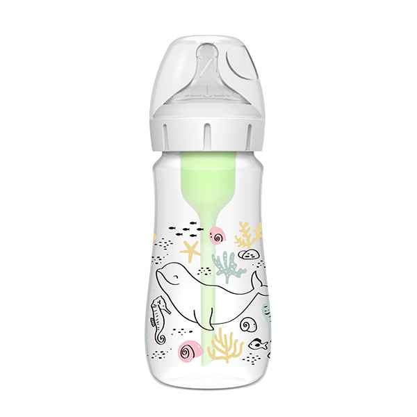 Biberones Anticólicos Nature World Total Deco 270ml Nivel 1 Boca Ancha 0m+
