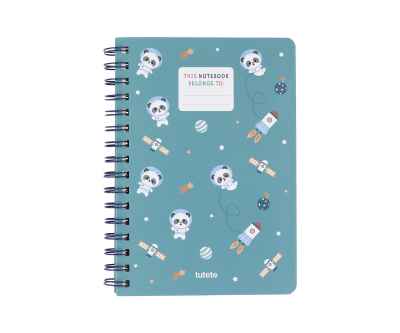 Libreta Escolar Pandas in Space