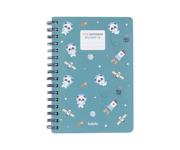 Libreta Escolar Pandas in Space