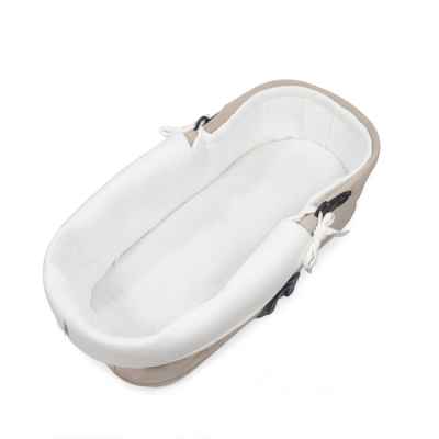 Cubre Cuco Dual +Sábana Ajustable Cuco Little Bloom Blanco