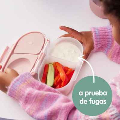Fiambrera infantil pequeña   snackbox - flamingo fizz