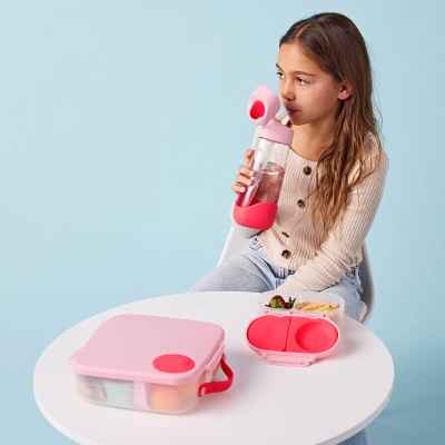 Fiambrera infantil pequeña   snackbox - flamingo fizz