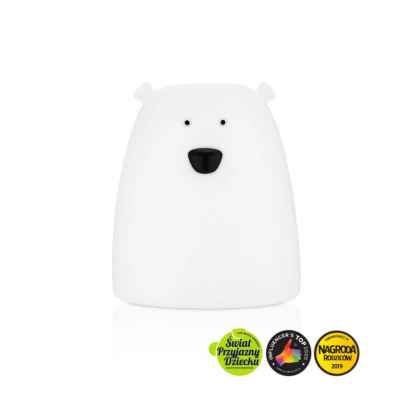 Lámpara de Silicona Oso Blanco Pequeña