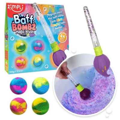 Pincel Mágico + 4 Bombas De Baño