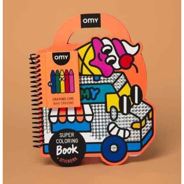 Libro Omy Con Pinturas Y Pegatinas Yummy