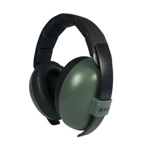Cascos Banz Anti Ruido Dark Green Baby