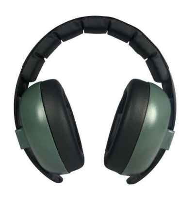 Cascos Banz Anti Ruido Dark Green Baby