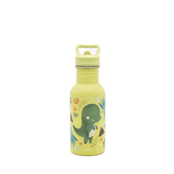 Botella de acero inoxidable de 500 ml - Cracky El Dinosaurio
