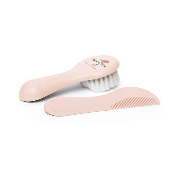 Suavinex Set de Cepillo y Peine Birdies Rosa