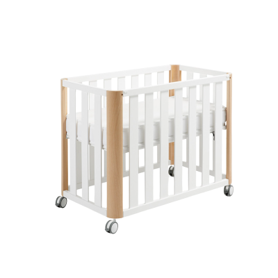 Minicuna DOCO Sleeping 90x50 Blanco/Madera Sin Colchón