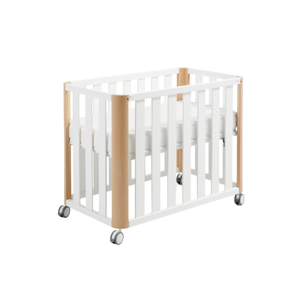 Minicuna DOCO Sleeping 90x50 Blanco/Madera Sin Colchón