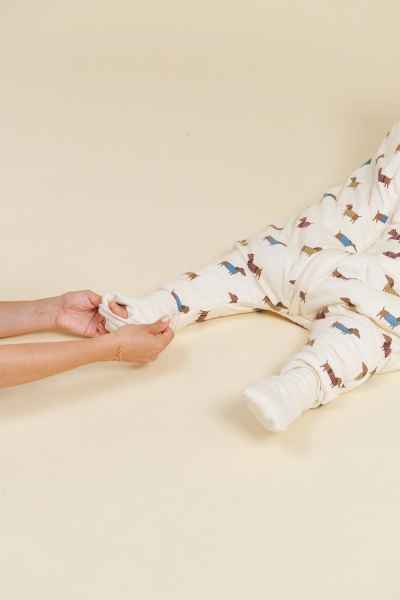 Pijama manta con mangas y calcetines antideslizantes - Fancy Teckels - TOG 2.5