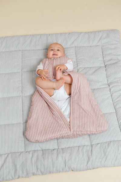 Saco de dormir bebé - Navy and Pink Stripes - TOG 2.5