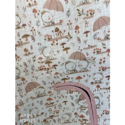 Colchoneta Silla Universal Conejitos Rosa de Rosy Fuentes