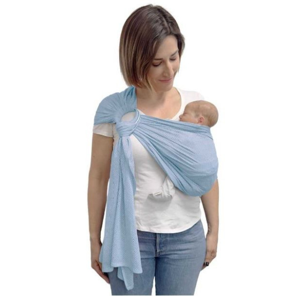 Bandolera portabebes de rejilla Quokkababy Denim