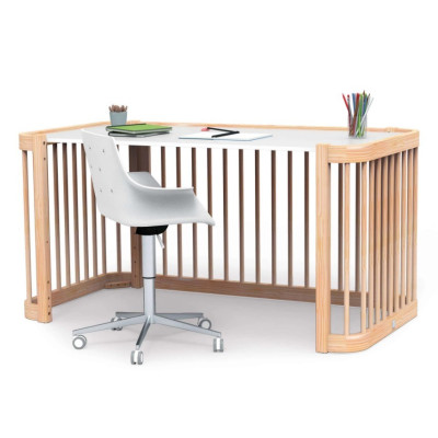 Minicuna, cuna y cama todo en uno (4en1) CREA TRE Madera de Alondra