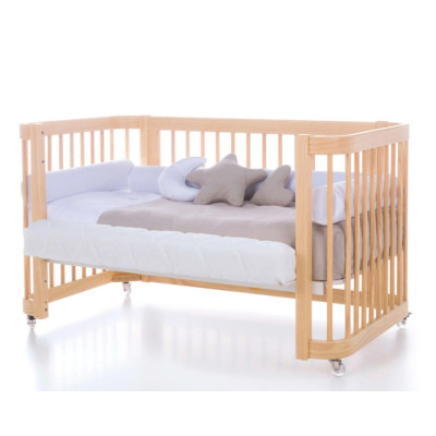 Minicuna, cuna y cama todo en uno (4en1) CREA TRE Madera de Alondra