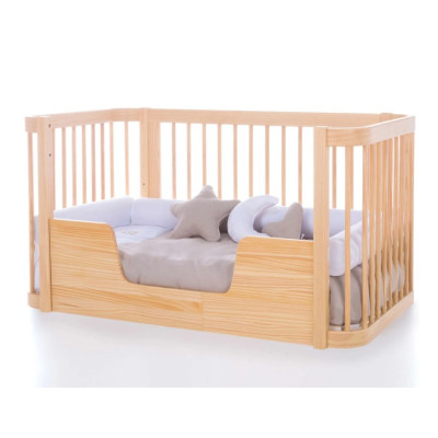 Minicuna, cuna y cama todo en uno (4en1) CREA TRE Madera de Alondra
