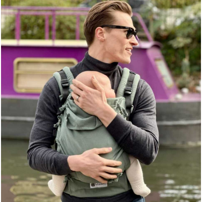 Mochila Portabebés Quokkababy E-Carrier Green Diamond