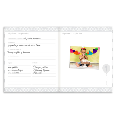 Libro Bebe Chevron Gris Pearhead