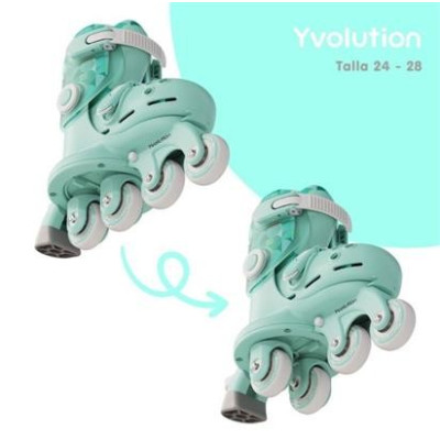 Patines Twista Verde T.23-28 Yvolution