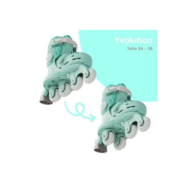 Patines Twista Verde T.23-28 Yvolution